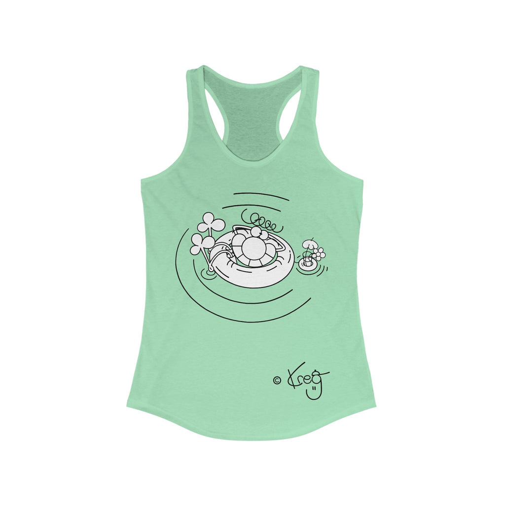 INNER TUBE DUDE,Women's Ideal Racerback Tank