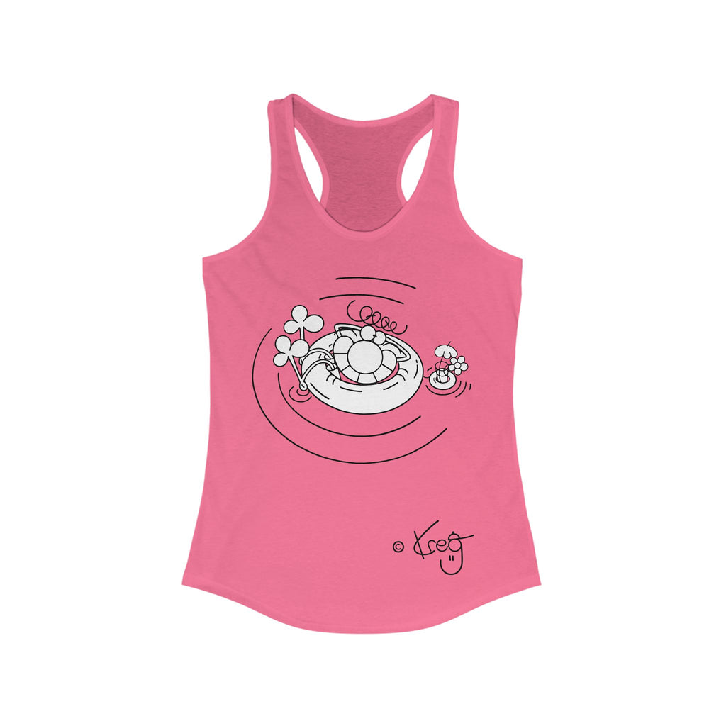 INNER TUBE DUDE,Women's Ideal Racerback Tank