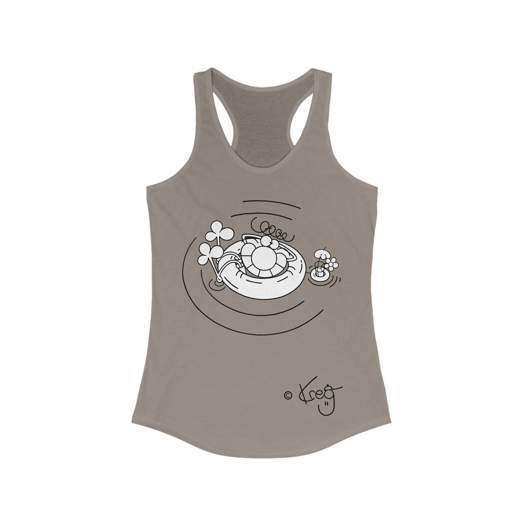 INNER TUBE DUDE,Women's Ideal Racerback Tank