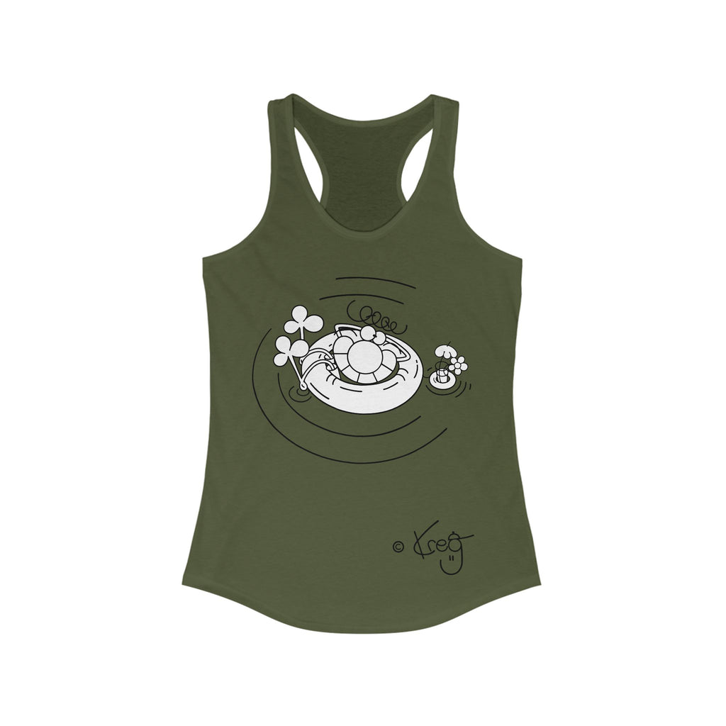 INNER TUBE DUDE,Women's Ideal Racerback Tank