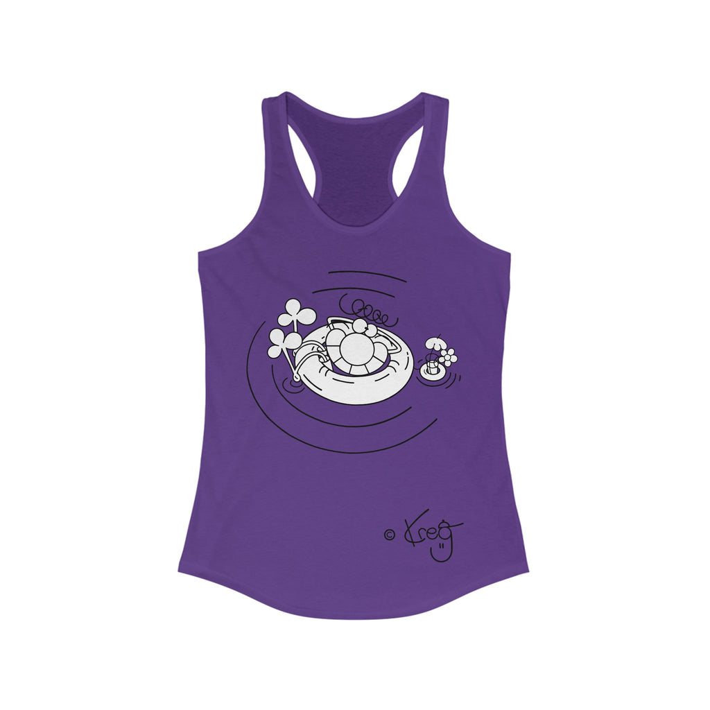INNER TUBE DUDE,Women's Ideal Racerback Tank