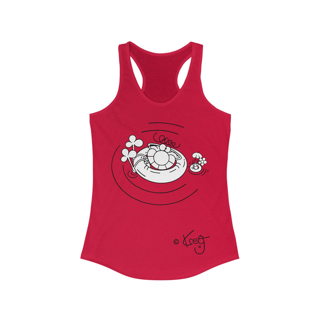 INNER TUBE DUDE,Women's Ideal Racerback Tank