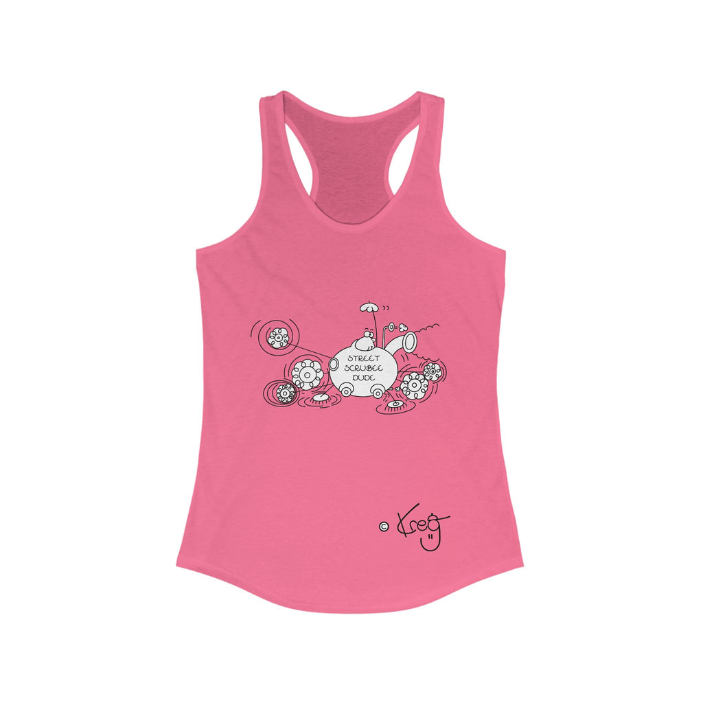 STREET SCRUBEE DUDE,Women's Ideal Racerback Tank