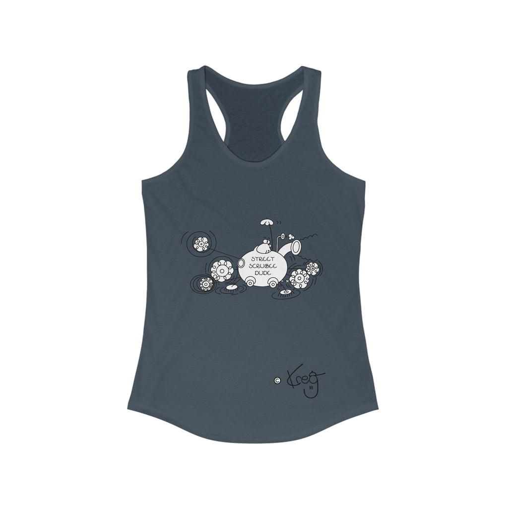 STREET SCRUBEE DUDE,Women's Ideal Racerback Tank
