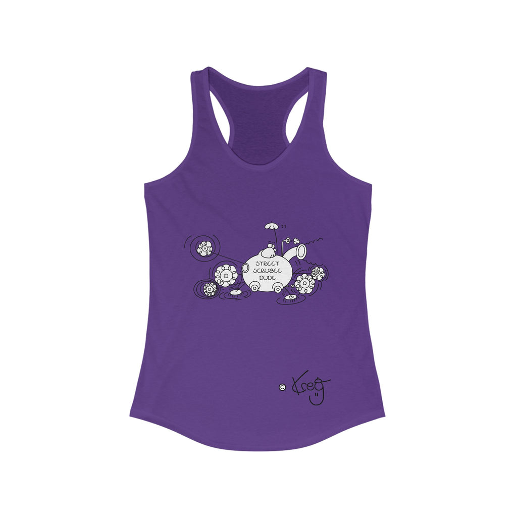 STREET SCRUBEE DUDE,Women's Ideal Racerback Tank
