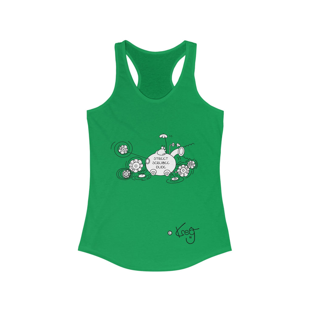 STREET SCRUBEE DUDE,Women's Ideal Racerback Tank