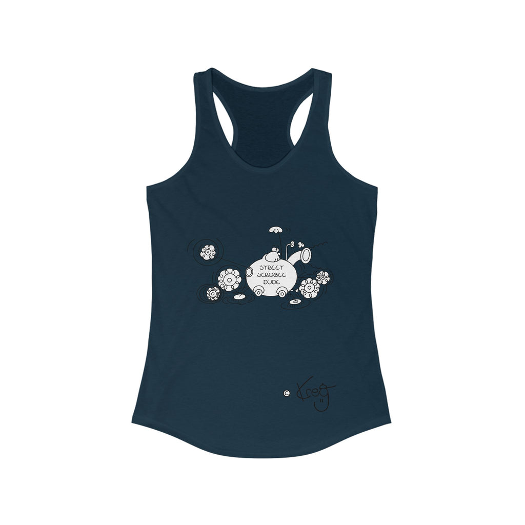 STREET SCRUBEE DUDE,Women's Ideal Racerback Tank
