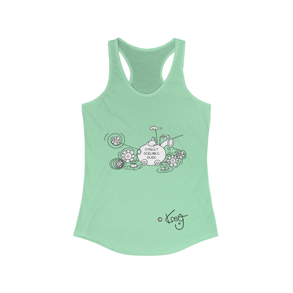 STREET SCRUBEE DUDE,Women's Ideal Racerback Tank