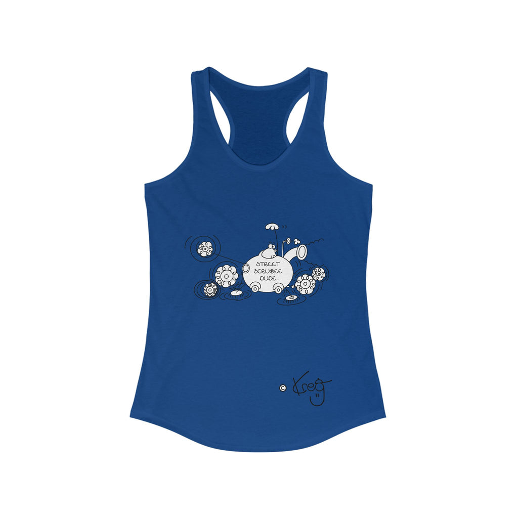 STREET SCRUBEE DUDE,Women's Ideal Racerback Tank