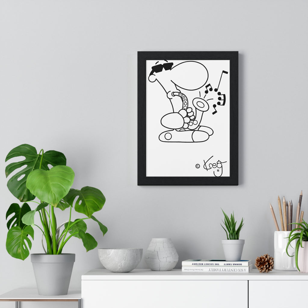 SAX DUDE,Premium Framed Vertical Poster