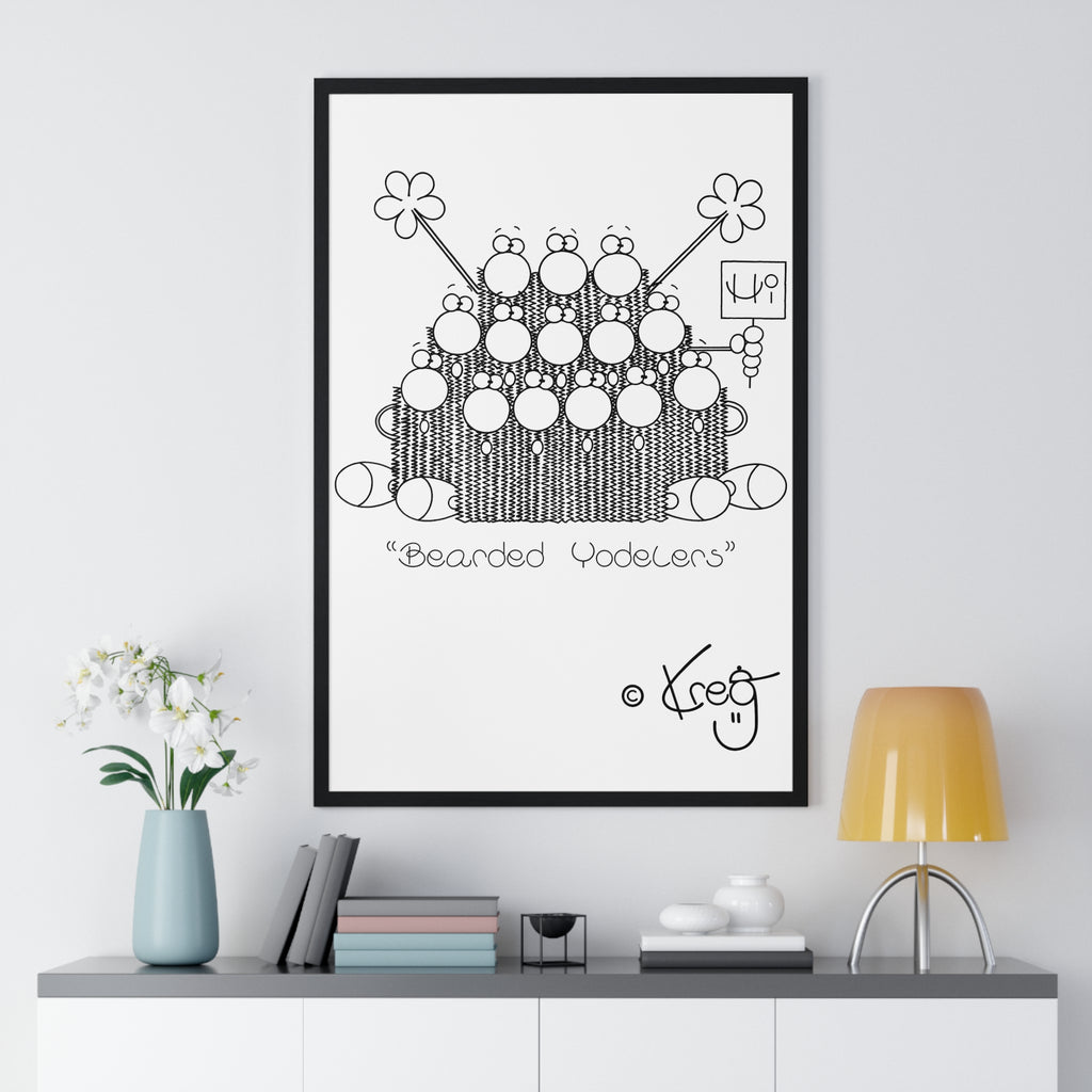 BEARDED YODELERS,Premium Framed Vertical Poster