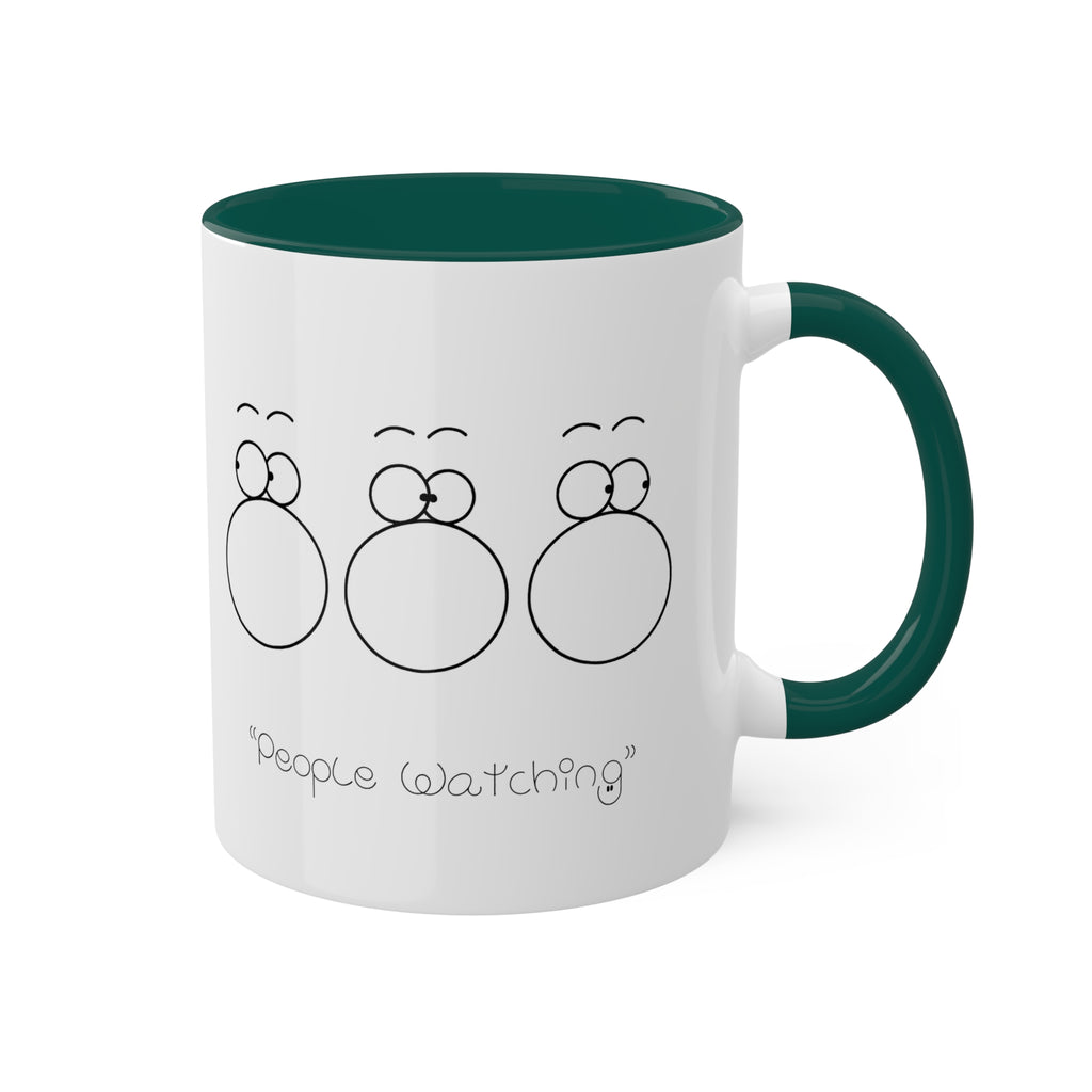 PEOPLE WATCHING Colorful Mugs, 11oz