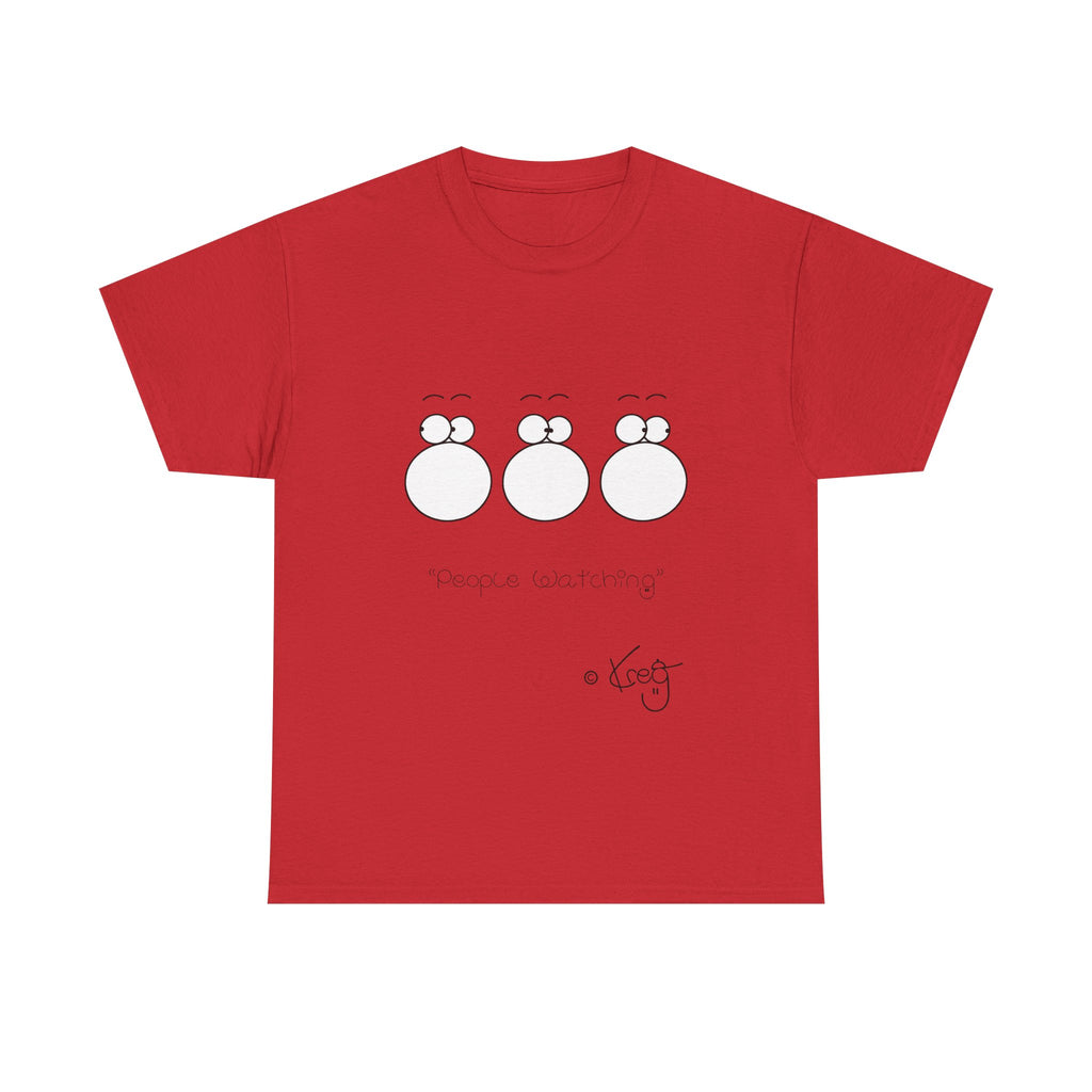 PEOPLE WATCHING,Unisex Heavy Cotton Tee