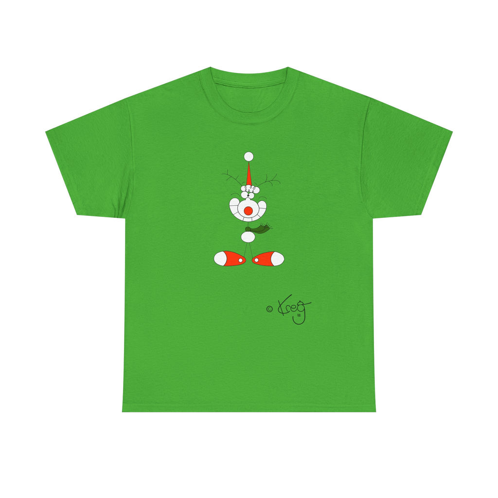 SMILE REINDEER,Unisex Heavy Cotton Tee
