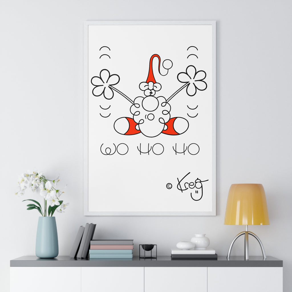 SANTA,Vertical Framed Poster