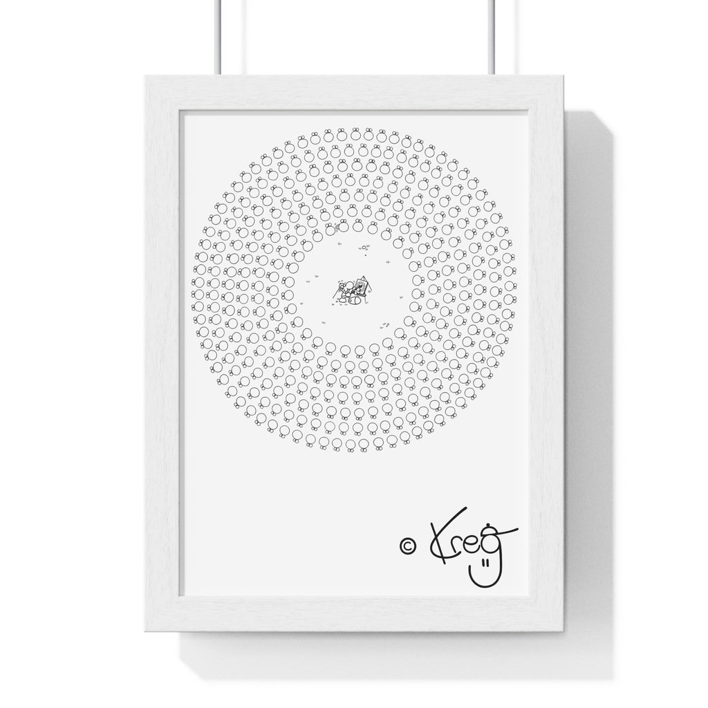 CIRCLE ARTIST,Premium Framed Vertical Poster