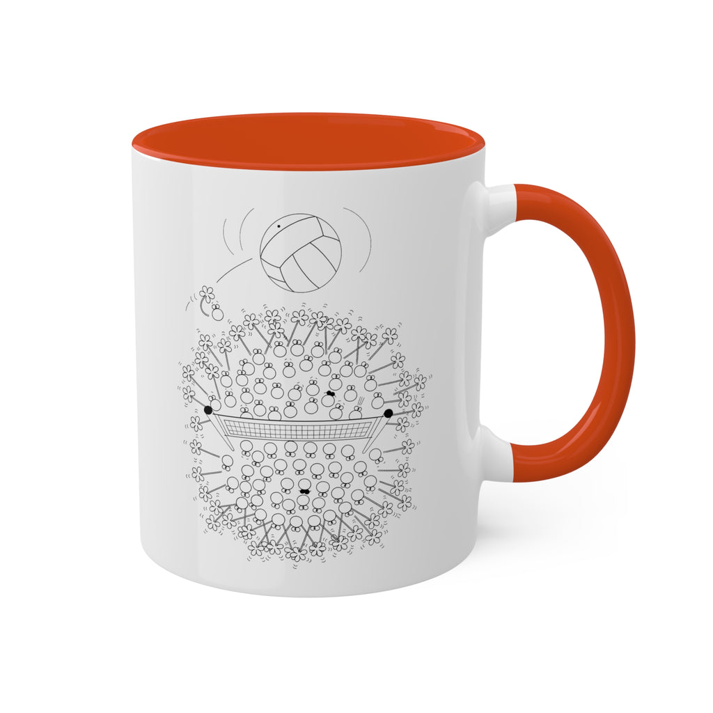VOLLEYBALL Colorful Mugs, 11oz