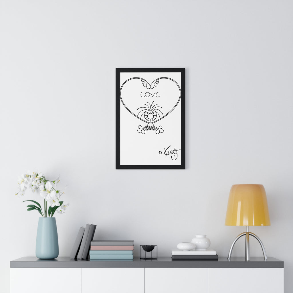 LOV YOGA,Premium Framed Vertical Poster