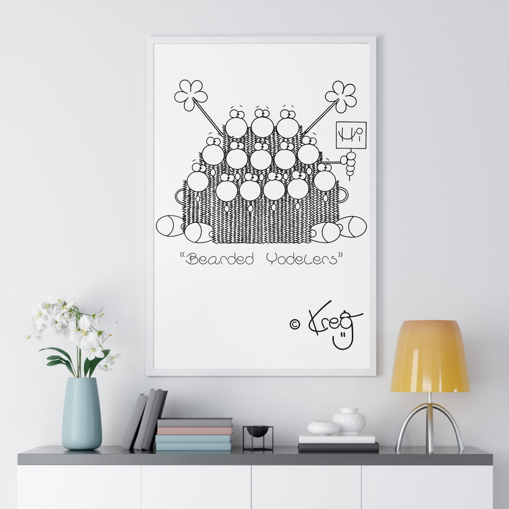 BEARDED YODELERS,Premium Framed Vertical Poster