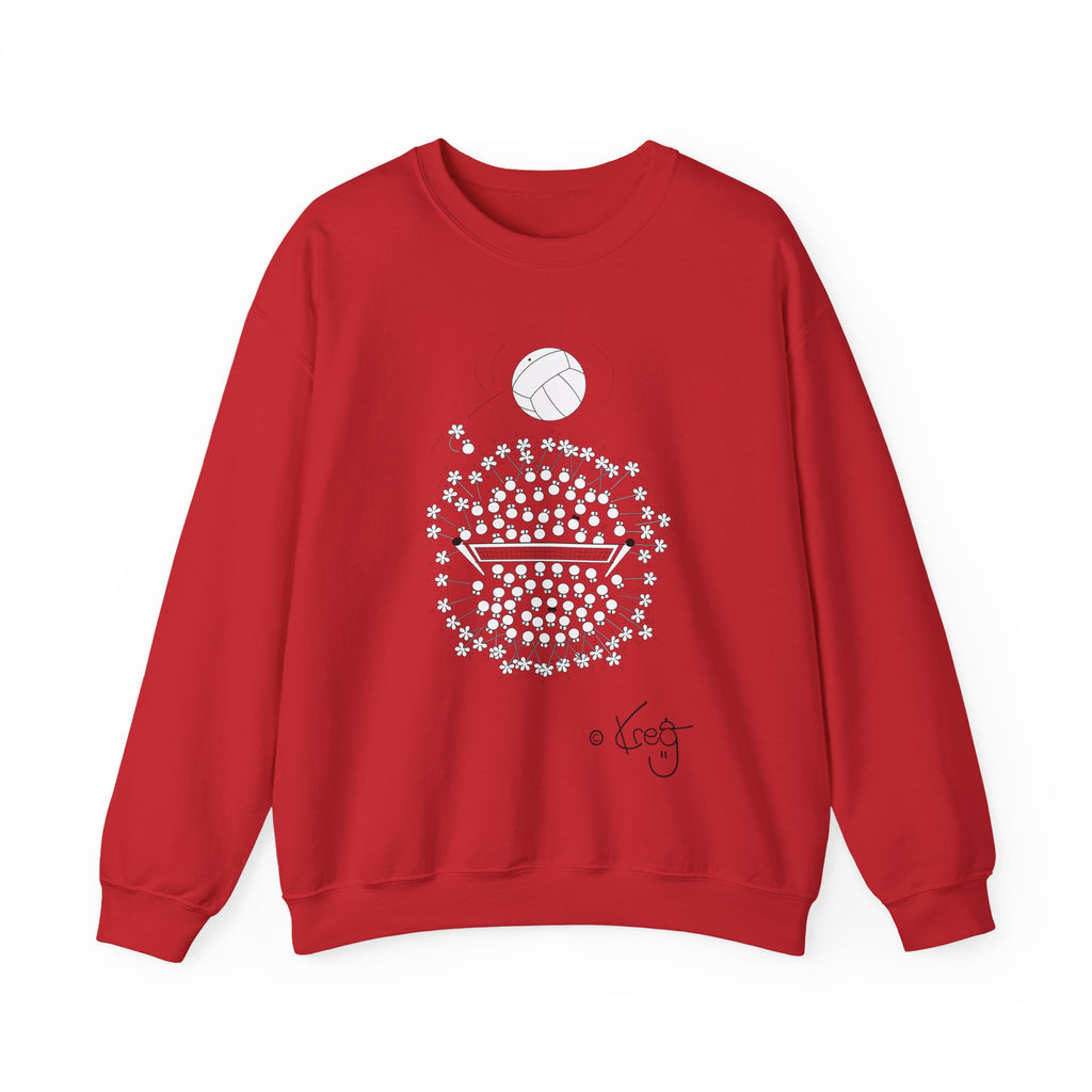 VOLLEYBALL FUN,Unisex Heavy Blend™ Crewneck Sweatshirt