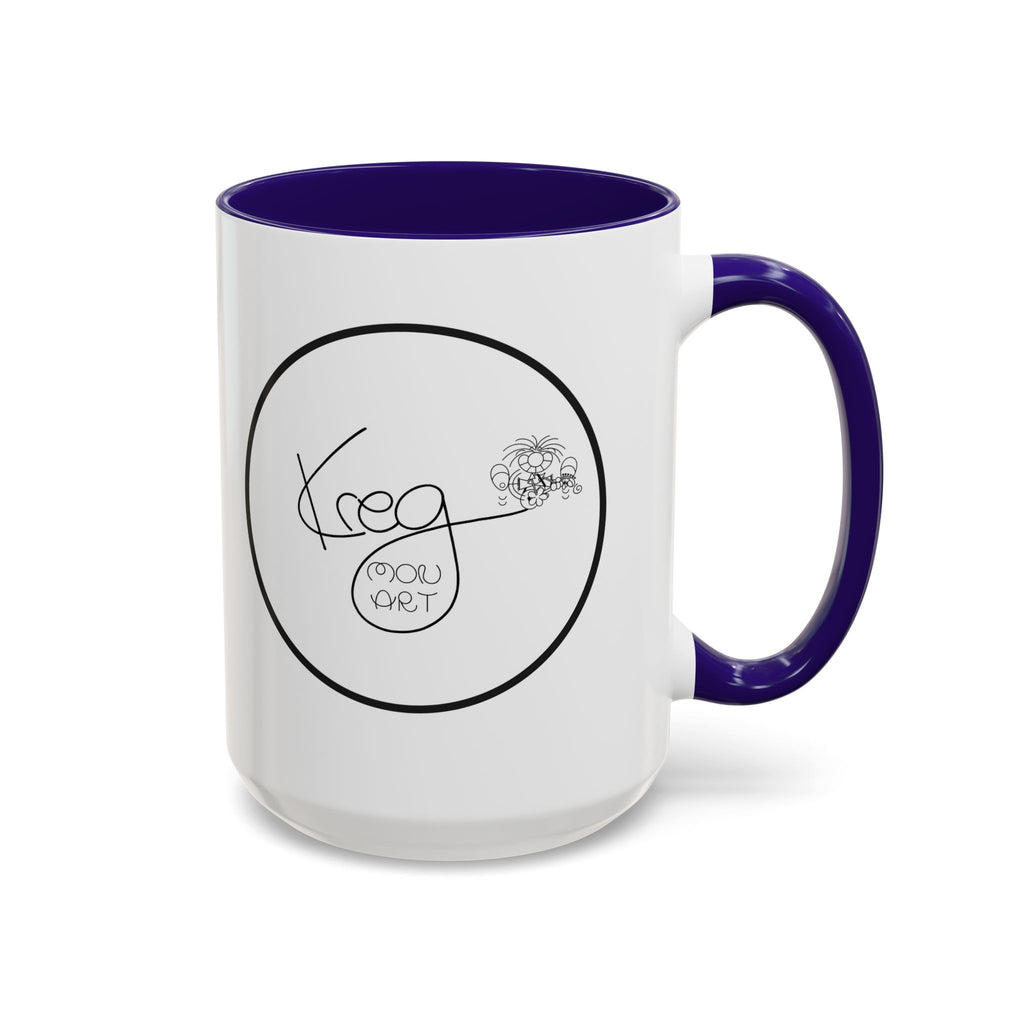 KREG MON ART LOGO Colorful Mugs, 11oz 15 oz