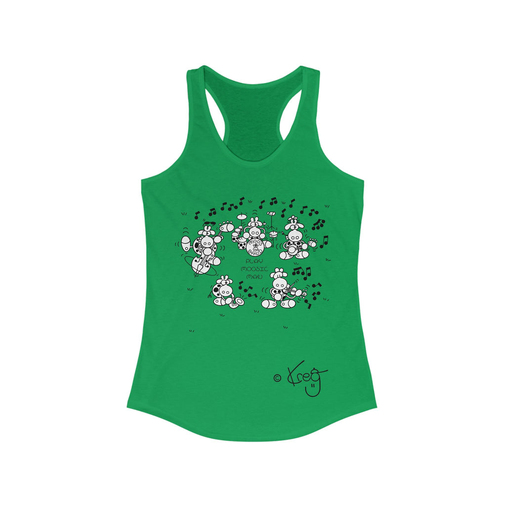 MOO'S BAND,Women's Ideal Racerback Tank