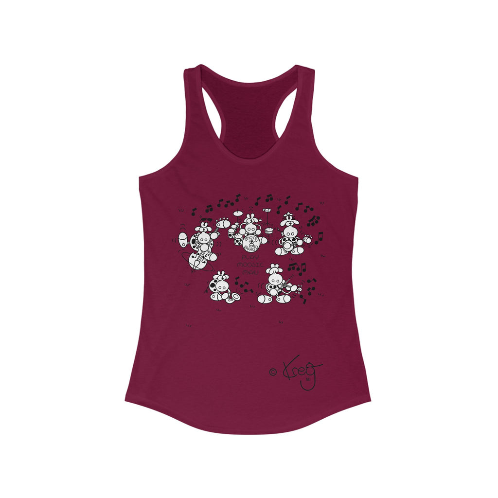 MOO'S BAND,Women's Ideal Racerback Tank