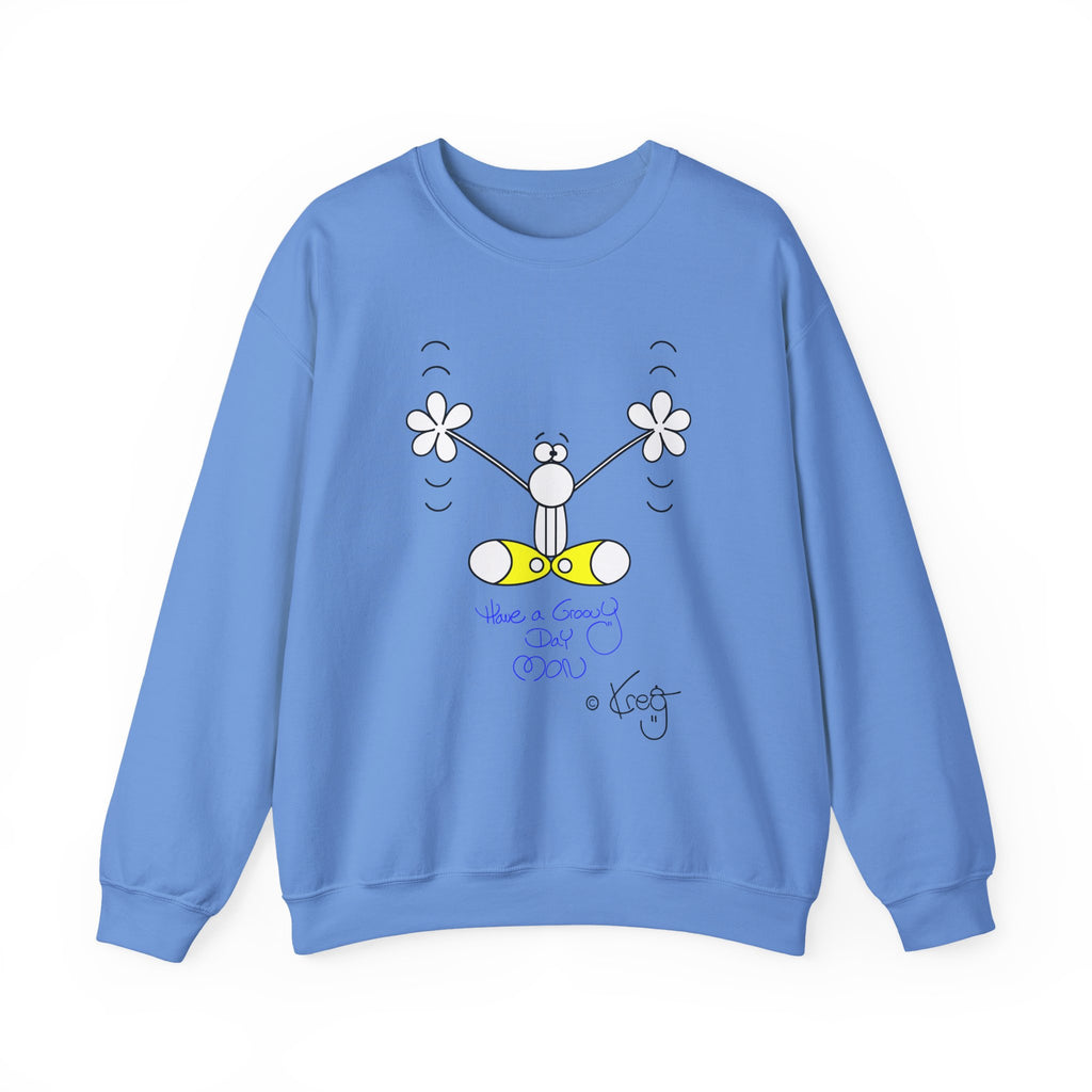 GROOVY DAY,Unisex Heavy Blend™ Crewneck Sweatshirt