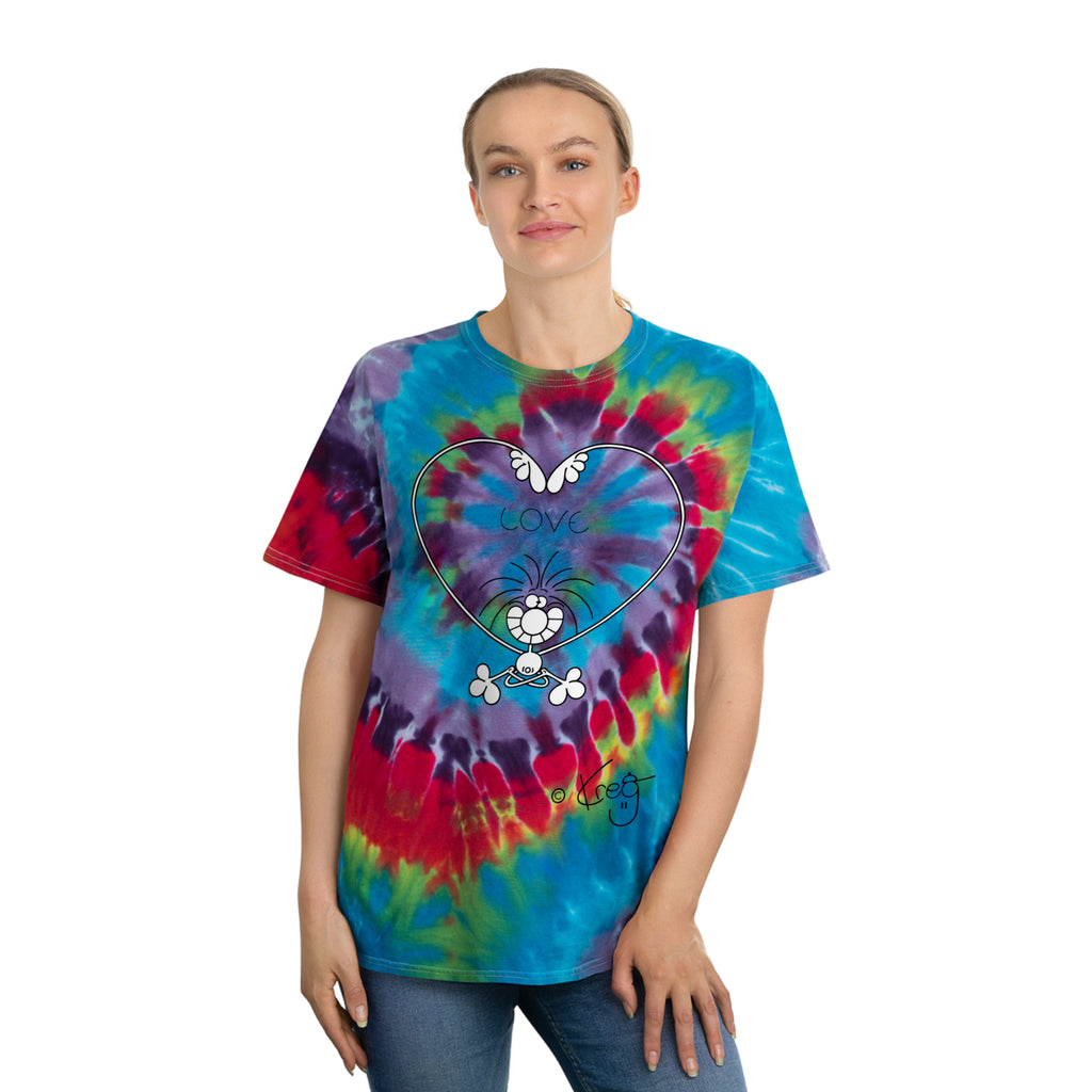 Lov Yoga,Tie-Dye Tee, Spiral