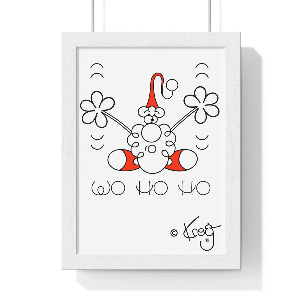 SANTA,Vertical Framed Poster