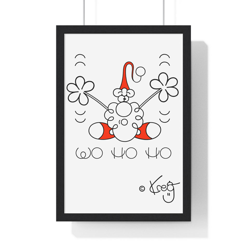 SANTA,Vertical Framed Poster