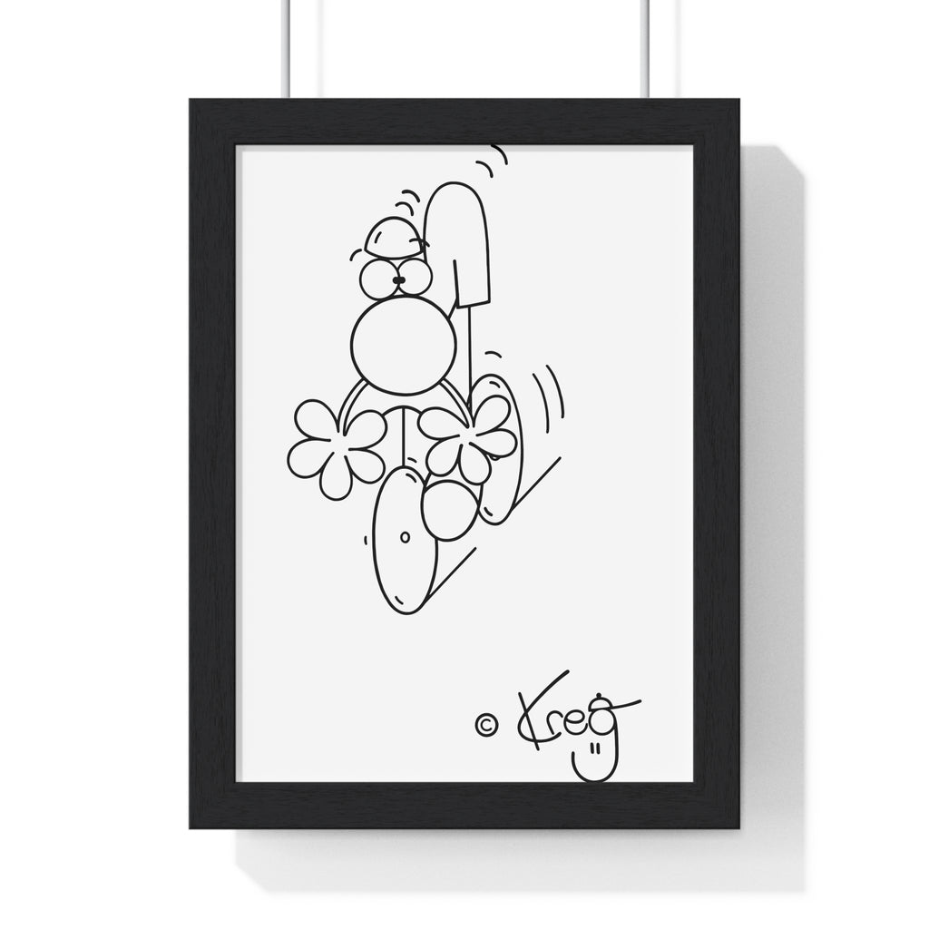 CYCLIST,Premium Framed Vertical Poster