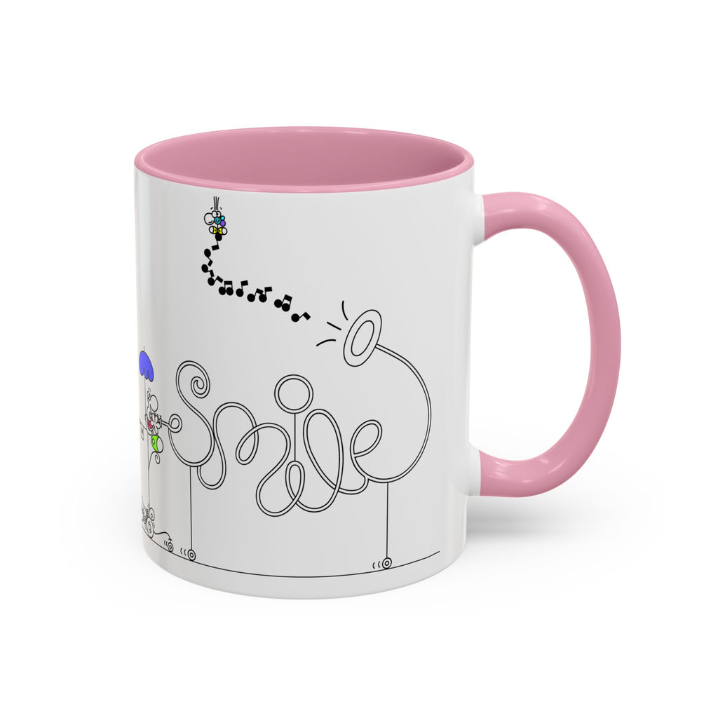 SMILE DUDE INSTRUMENT ON WHEELS,Colorful Mugs (11oz, 15oz)