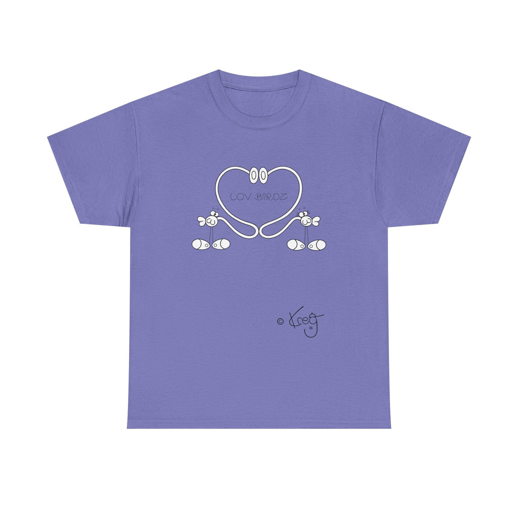 LOV BIRDZ,Unisex Heavy Cotton Tee