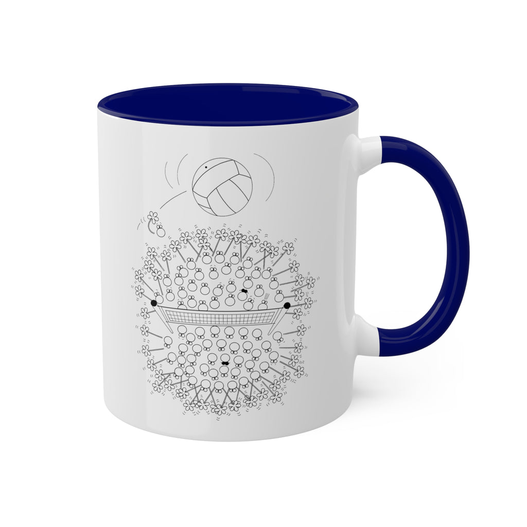 VOLLEYBALL Colorful Mugs, 11oz