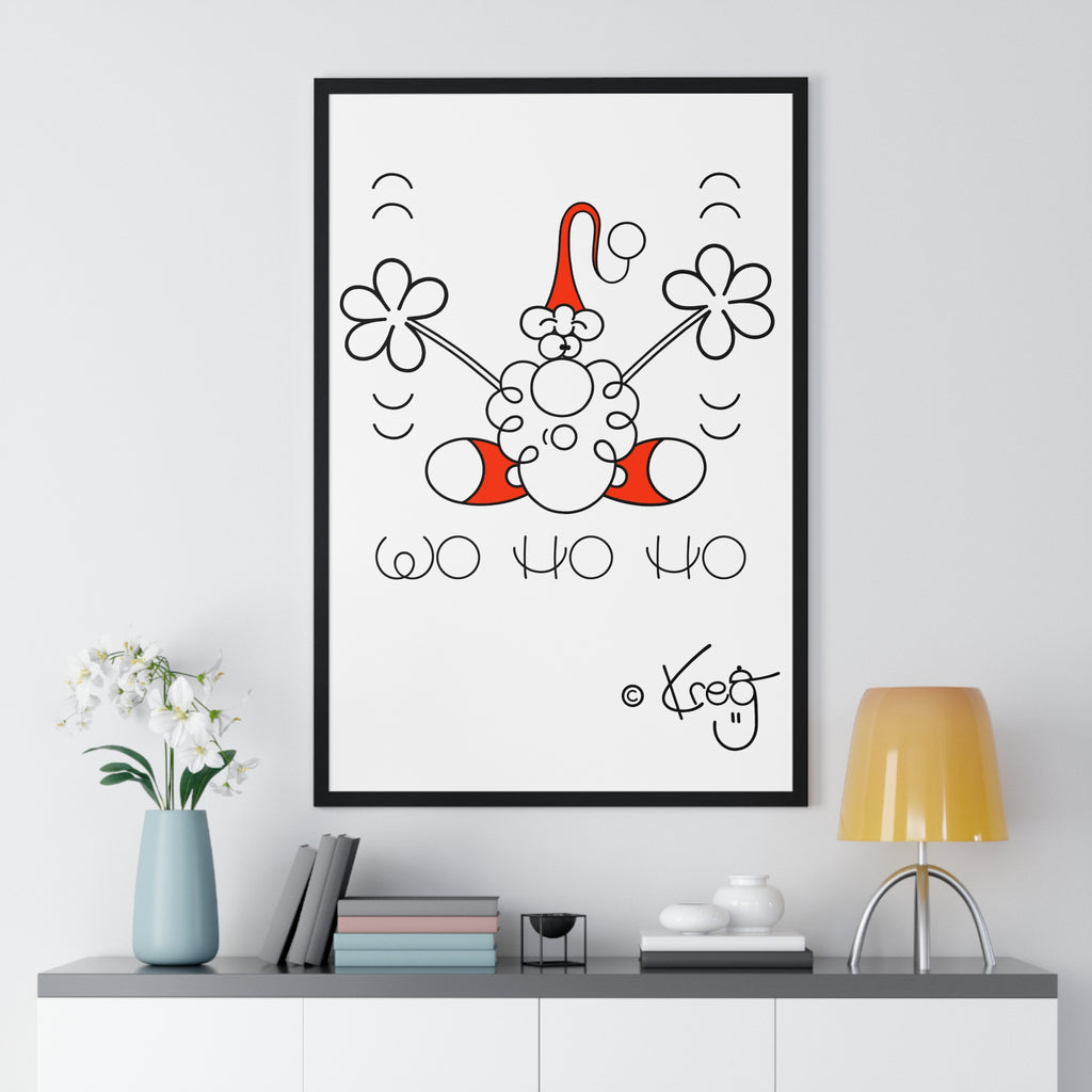 SANTA,Vertical Framed Poster