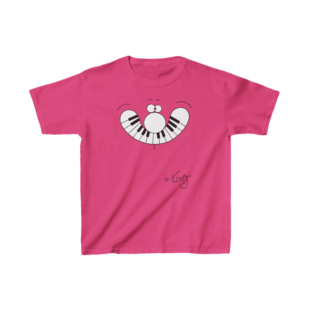SMILE PIANO,Kids Heavy Cotton™ Tee