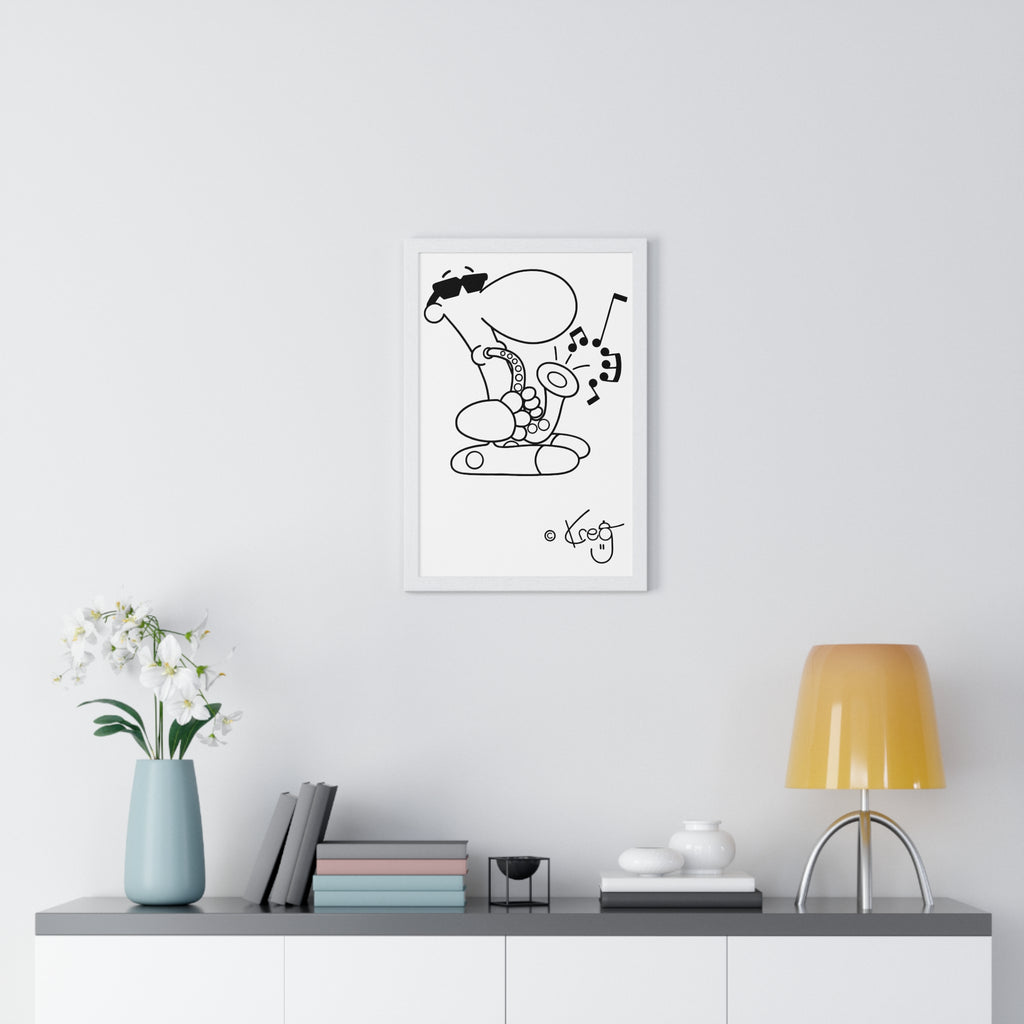 SAX DUDE,Premium Framed Vertical Poster