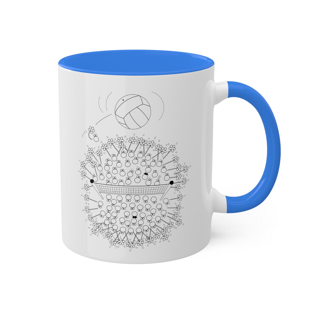 VOLLEYBALL Colorful Mugs, 11oz