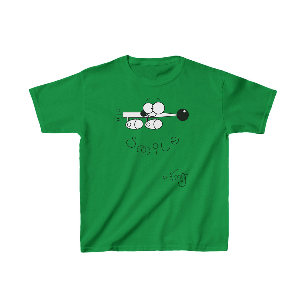 SMILE WIENER DOG,Kids Heavy Cotton™ Tee