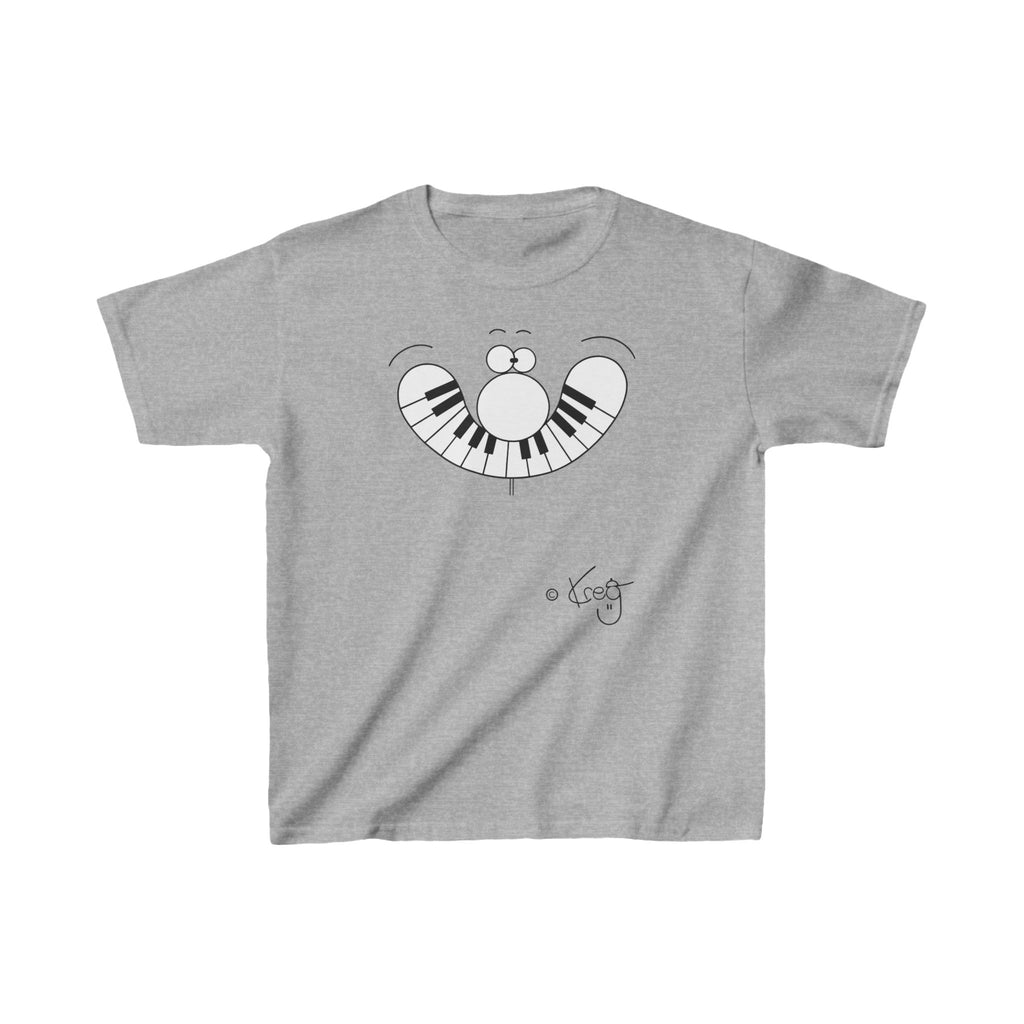 SMILE PIANO,Kids Heavy Cotton™ Tee