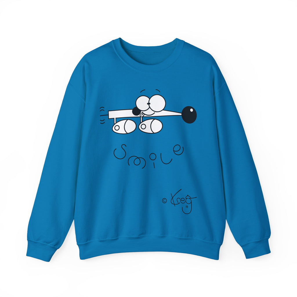 WEINER DOG SMILEUnisex Heavy Blend™ Crewneck Sweatshirt