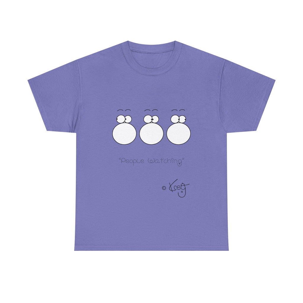 PEOPLE WATCHING,Unisex Heavy Cotton Tee