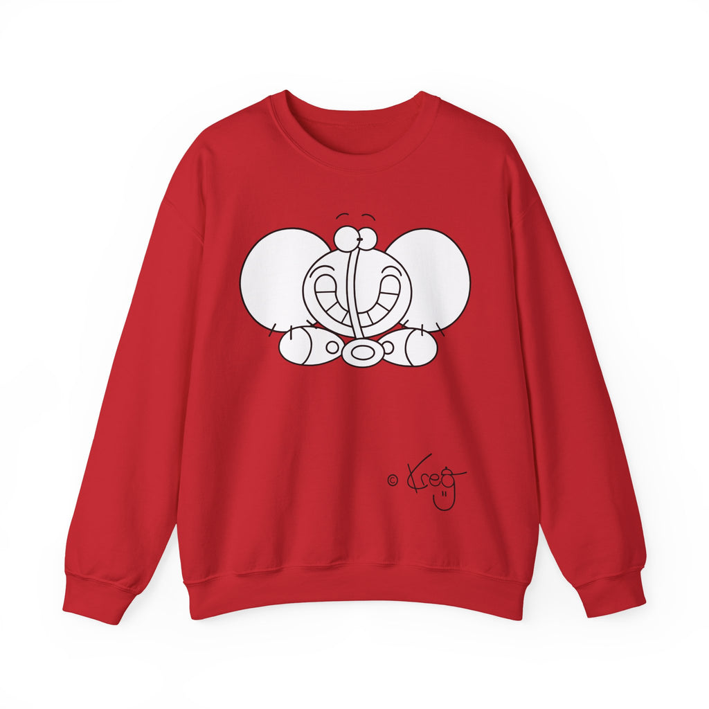 SMILE ELEPHANT,Unisex Heavy Blend™ Crewneck Sweatshirt