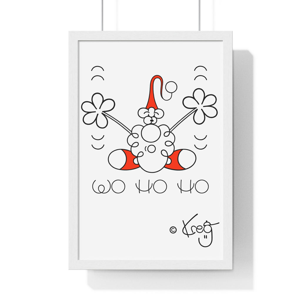 SANTA,Vertical Framed Poster