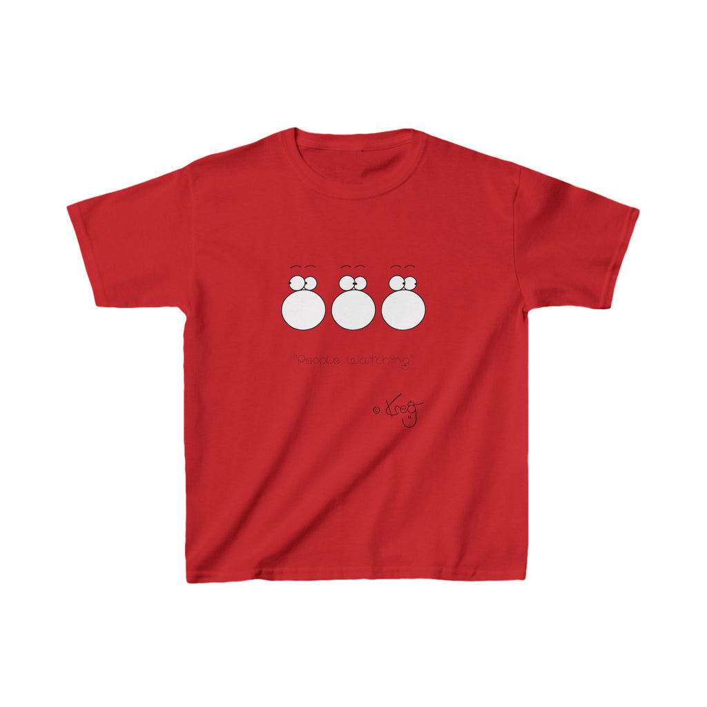 PEOPLE WATCHING,Kids Heavy Cotton™ Tee
