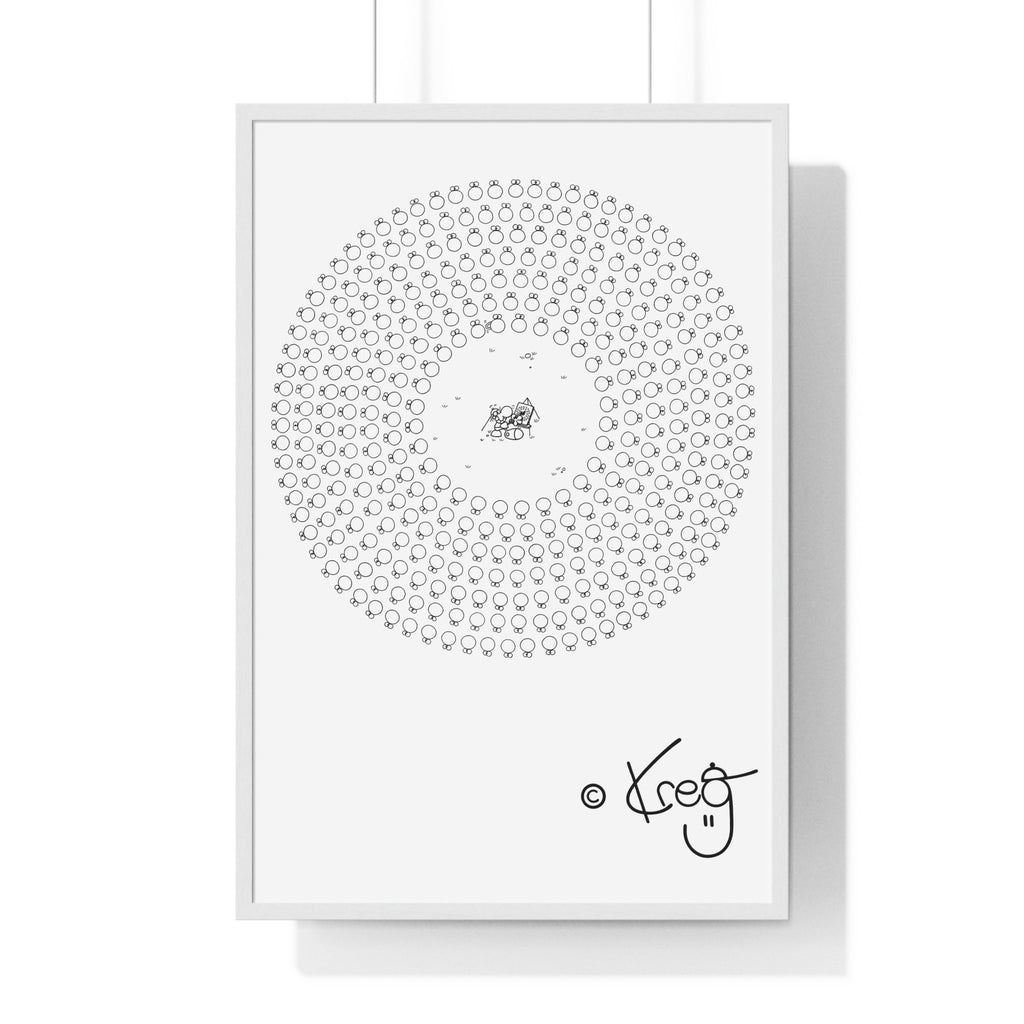 CIRCLE ARTIST,Premium Framed Vertical Poster