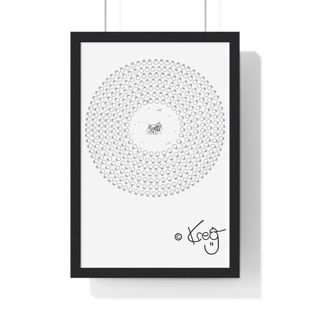 CIRCLE ARTIST,Premium Framed Vertical Poster