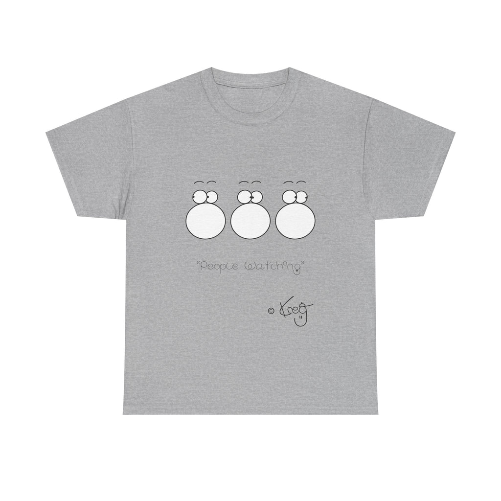 PEOPLE WATCHING,Unisex Heavy Cotton Tee