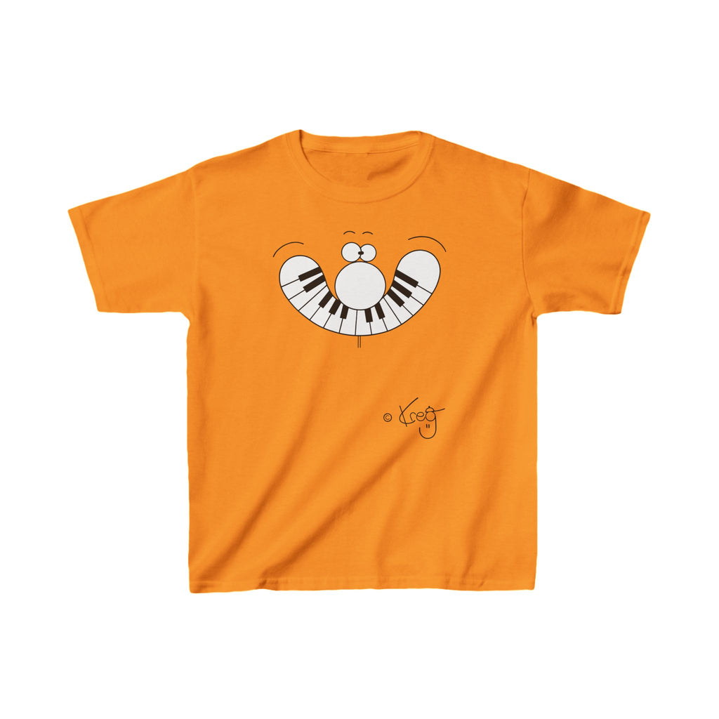 SMILE PIANO,Kids Heavy Cotton™ Tee